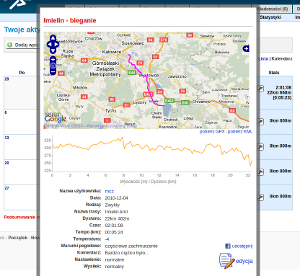 Profil śladu GPS