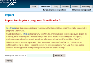 Import Sporttracks