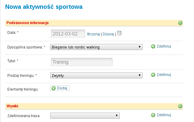 Nowy formularz